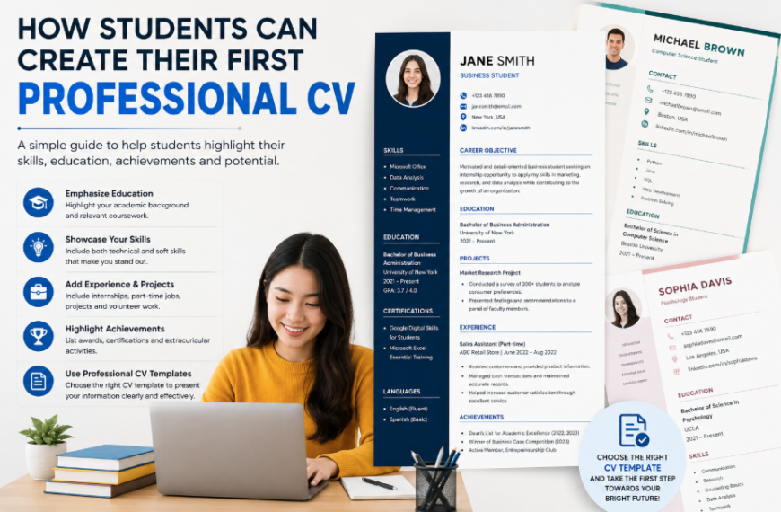 How Students Can Create Their First Professional CV